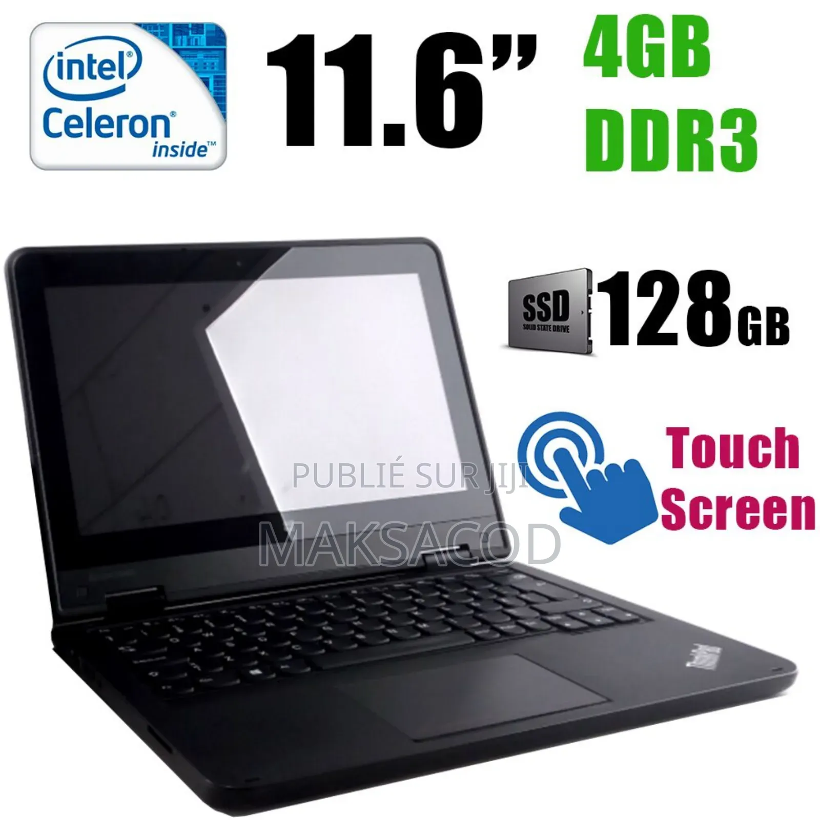 Ordinateur Portable Lenovo Yoga 11e 4GB Intel Celeron SSD 128GB