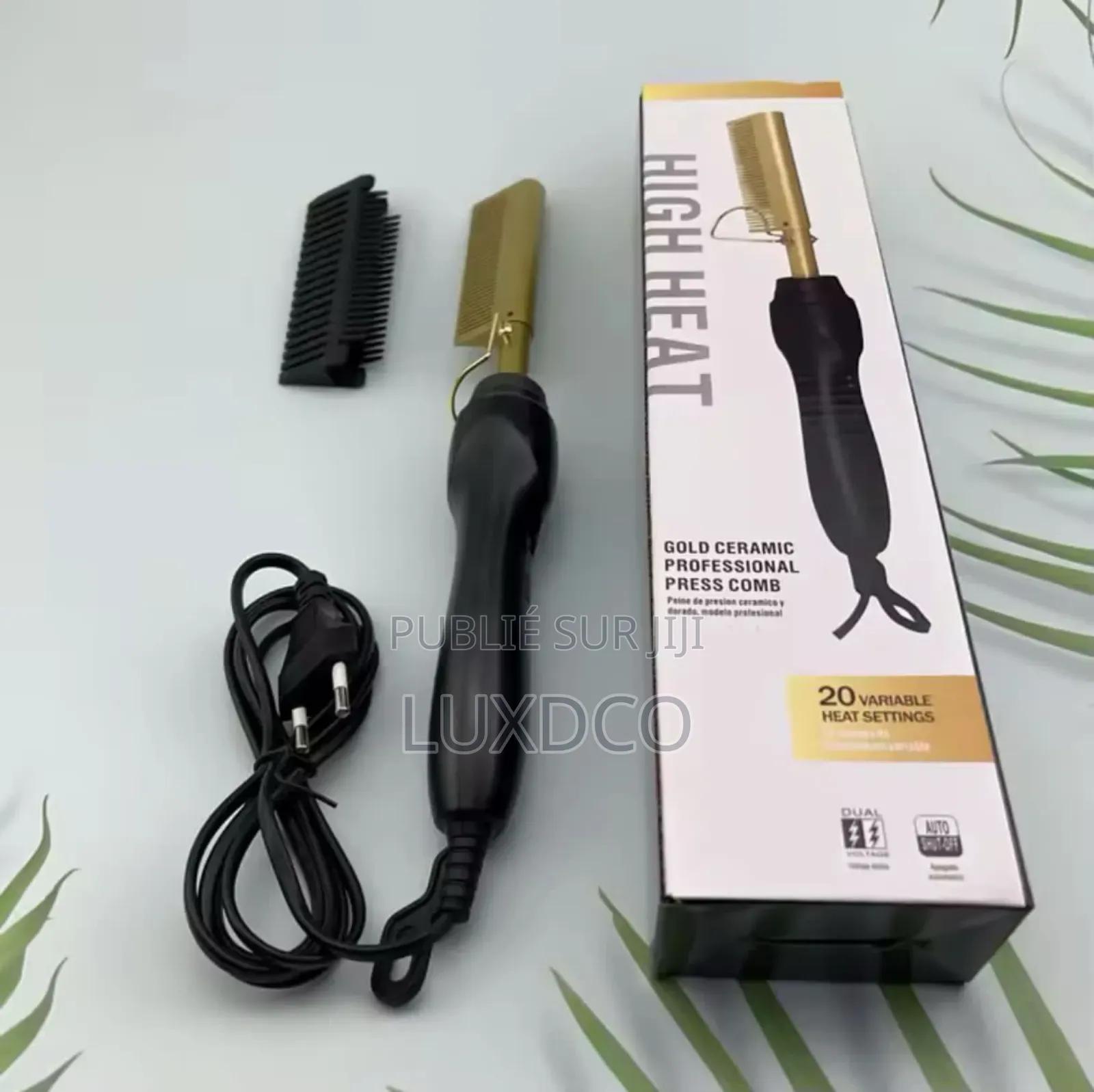 Fer Plat Électrique 3 en 1, Plaquer, Friser Et Défriser.