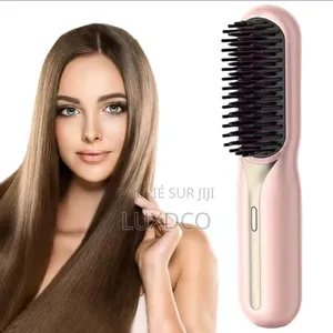 Photo - Brosse Lissante Pour Cheveux, Lisseur À Cheveux Sans Fil.