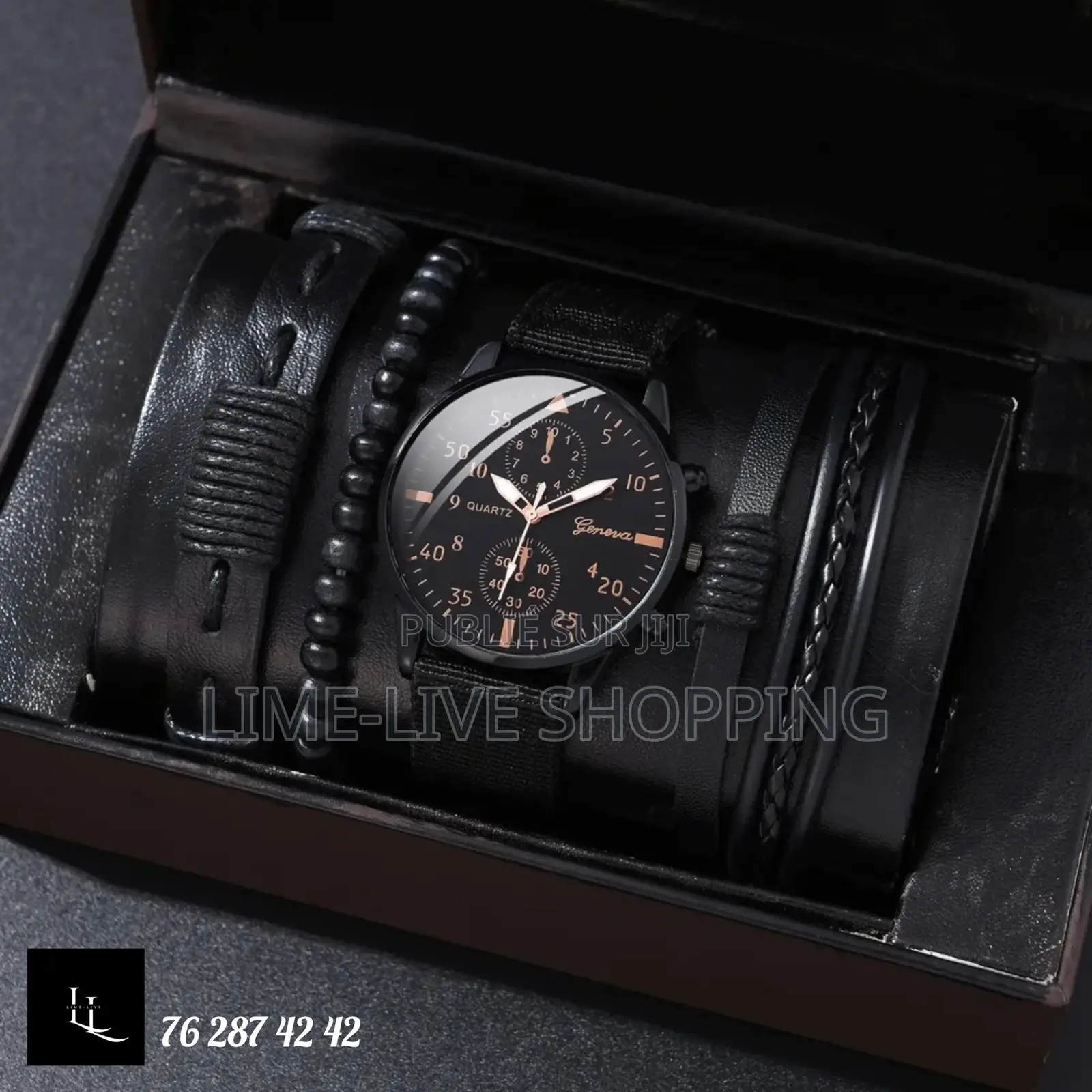 Montre Avec Bracelets en Cuire