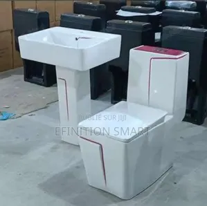 Ensemble Chaise Anglaise Et Lavabo