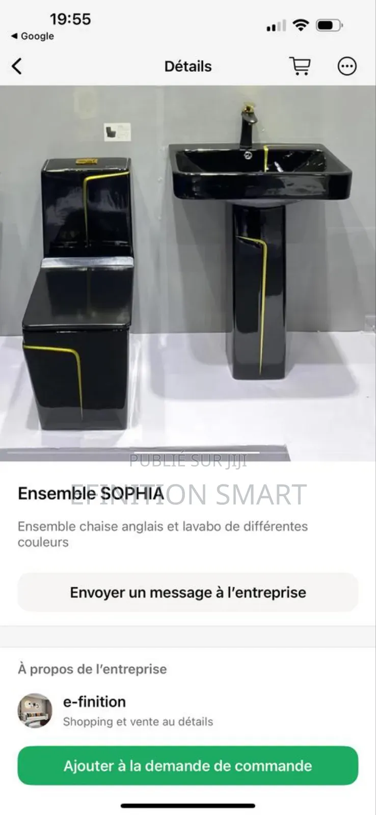 Ensemble Chaise Anglaise Et Lavabo