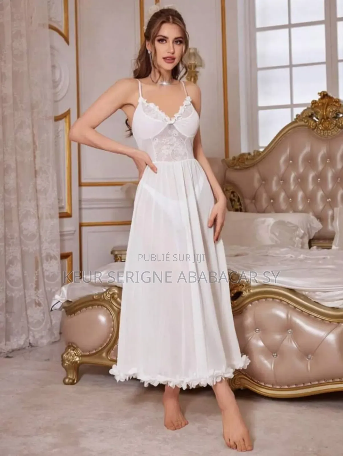 Robe De Nuit En Dentelle Courte