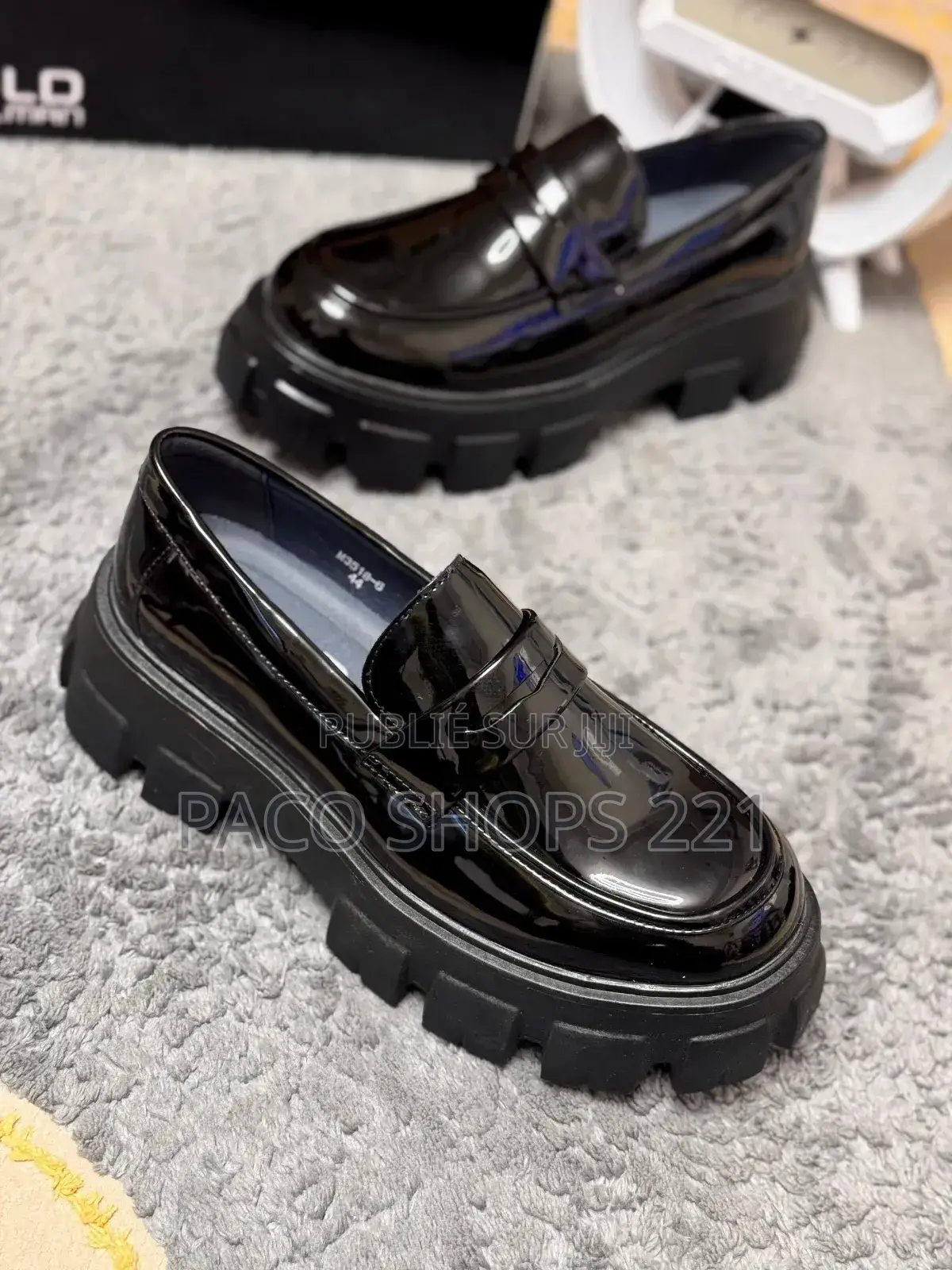 Original Mocassins Vernis Gold Rushman