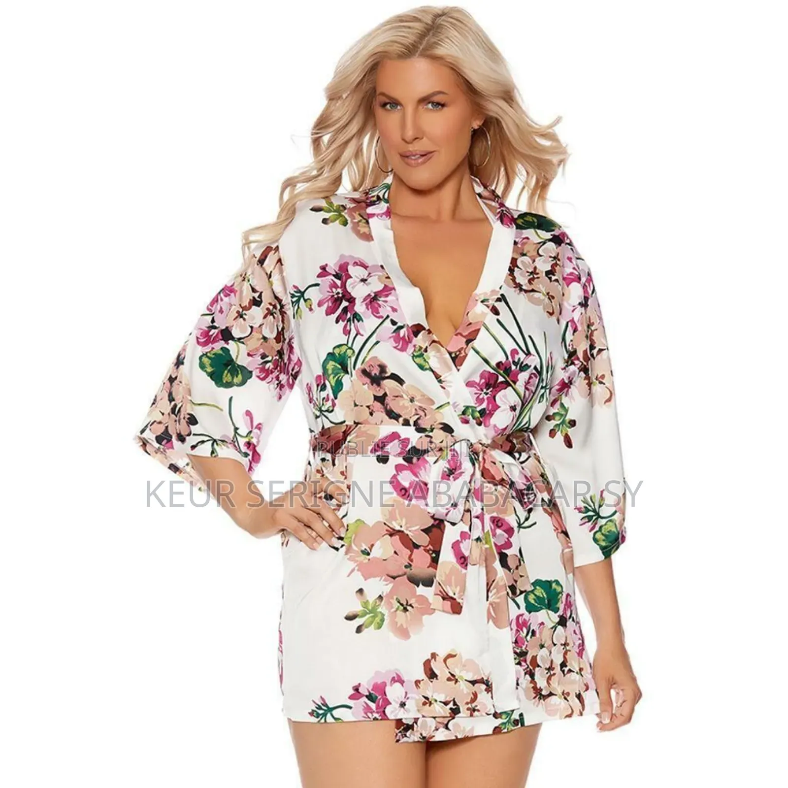 Chemise De Nuit Sexy À Imprimé Floral