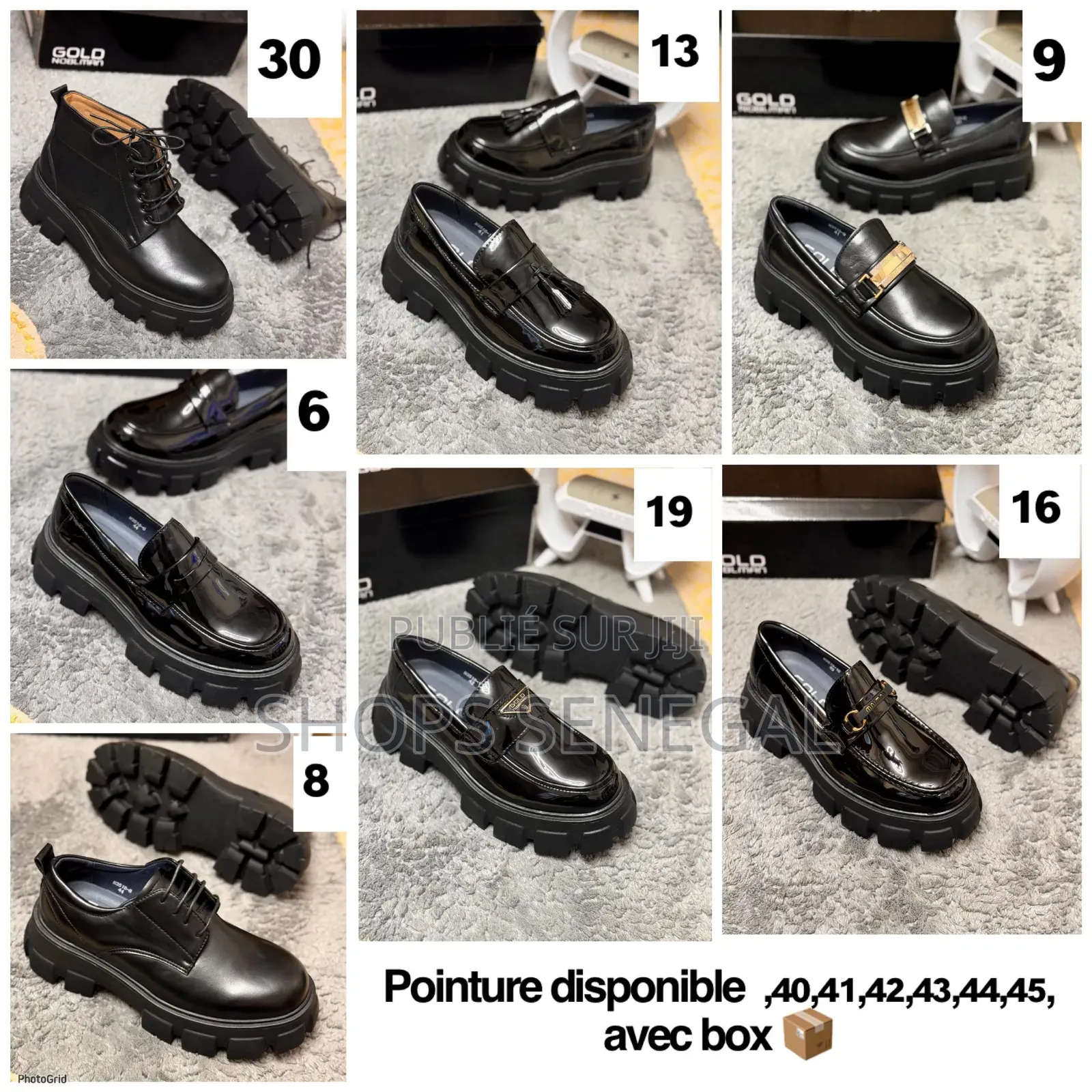 Original Mocassins Vernis Gold Rushman