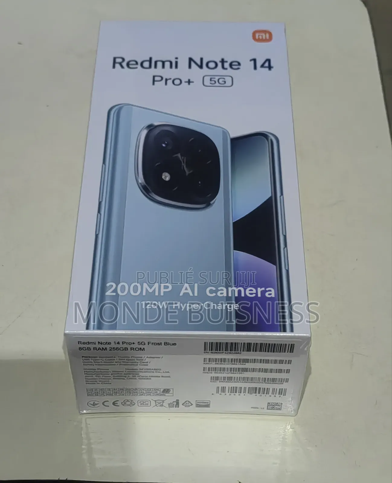 New Xiaomi Redmi Note 14 Pro+ 5G 256 GB Rouge