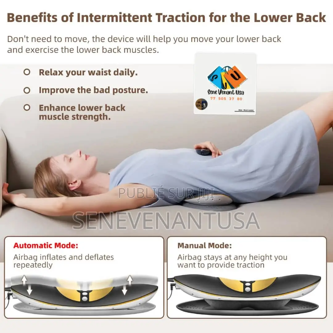 Appareil De Traction Lombaire Multifonction Noir À Températu