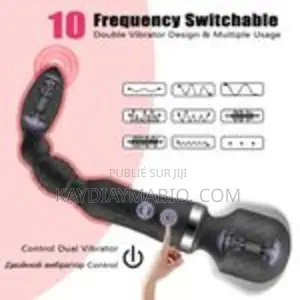 Viibromasseur Aanal Double Tête Seextoys - Noir