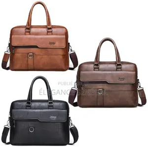 Photo - Sac d'Ordinateur Cuir Pour Homme Dakar