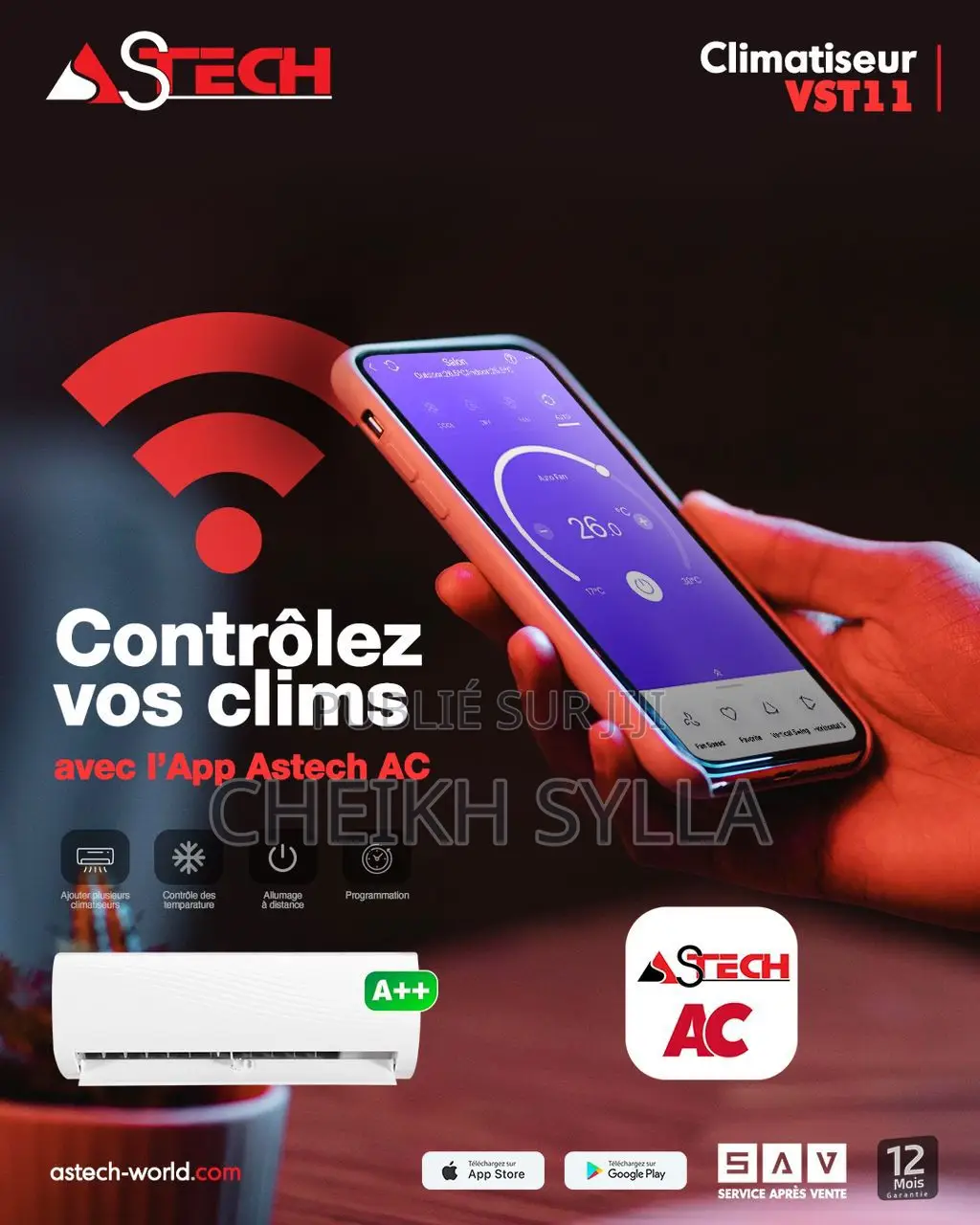 Split Astech Inverter 12000btu