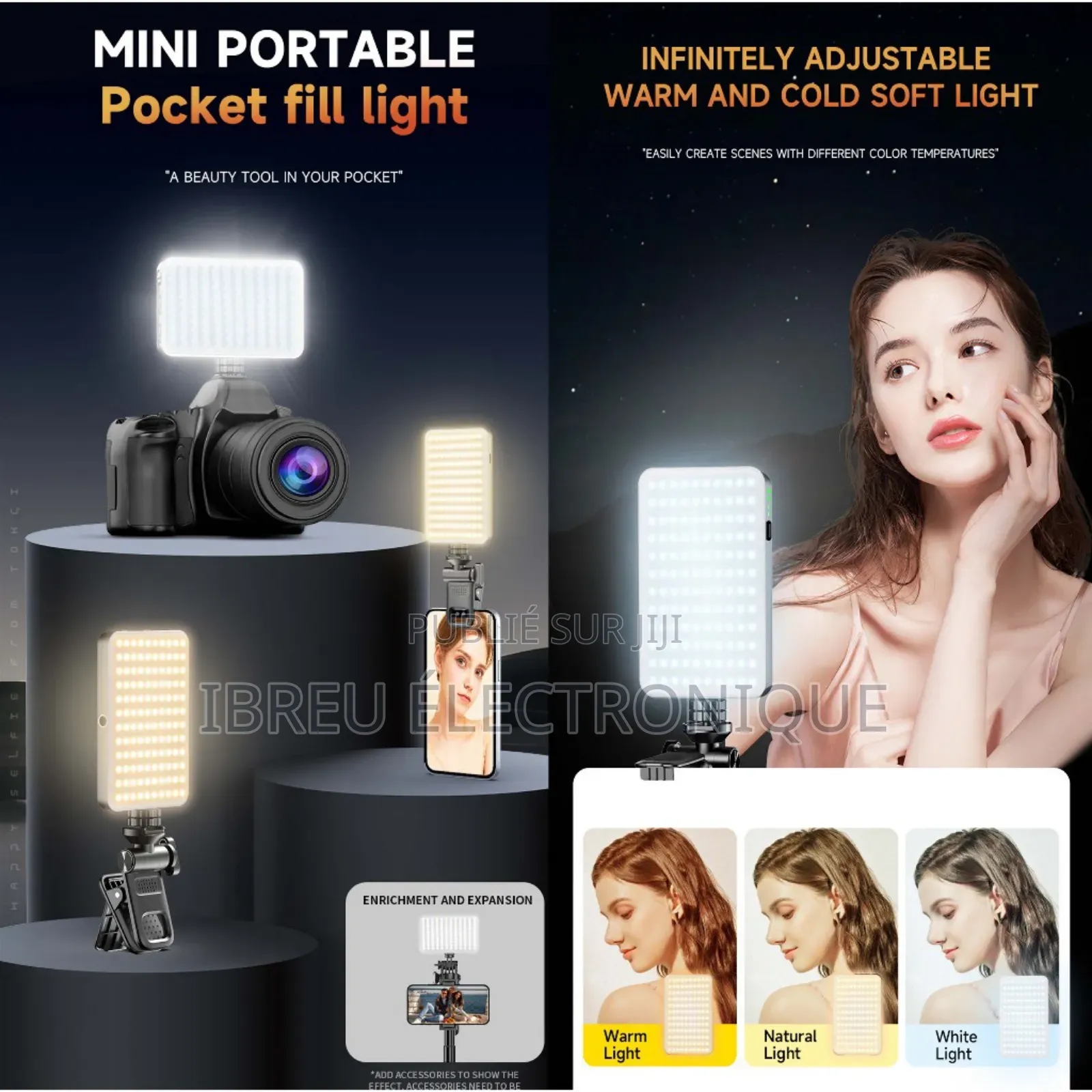 Lampe Led Rechargeables Pour Selfie Très Puissant
