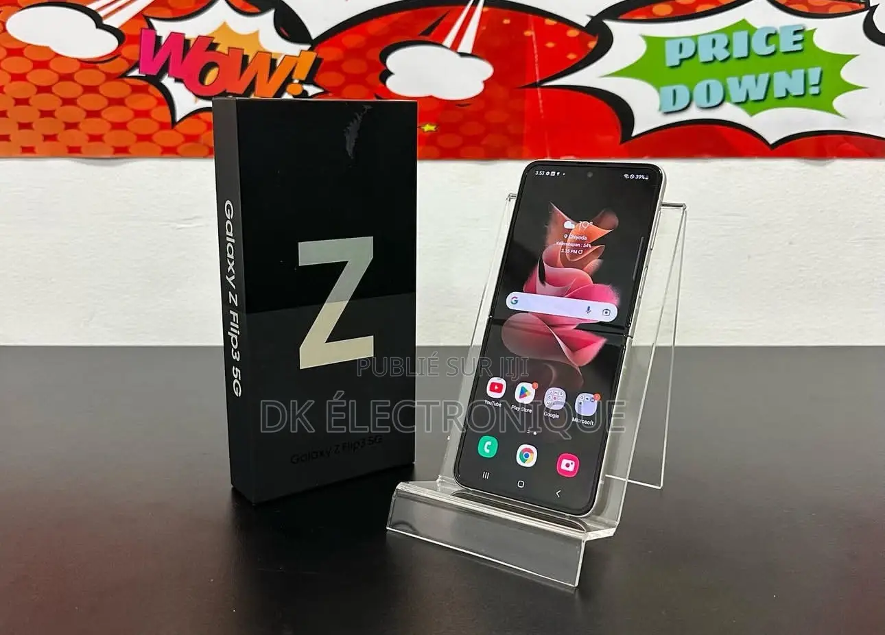 New Samsung Galaxy Z Flip 3 256 GB Doré