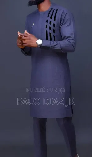 Ensemble Costumes Africains+Mocassins Daim