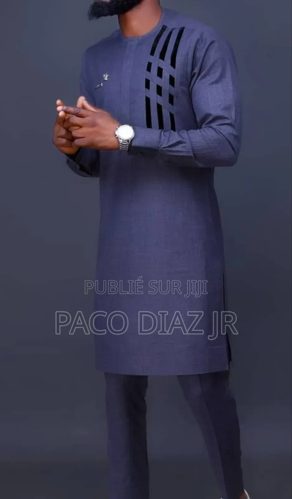 Ensemble Costumes Africains+Mocassins Daim