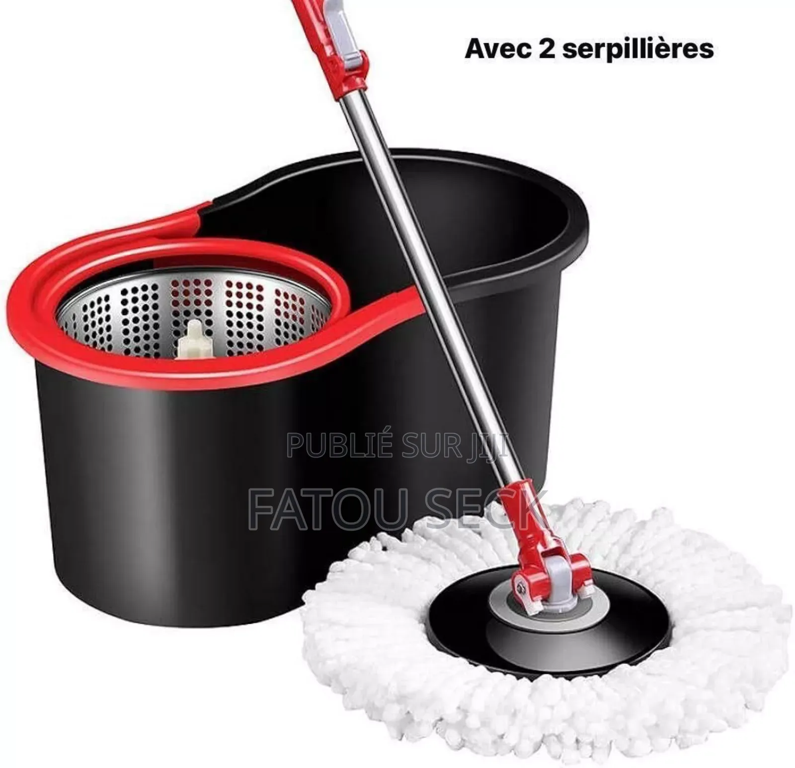 Ensemble Seau Et Bâton De Ménage Rotative