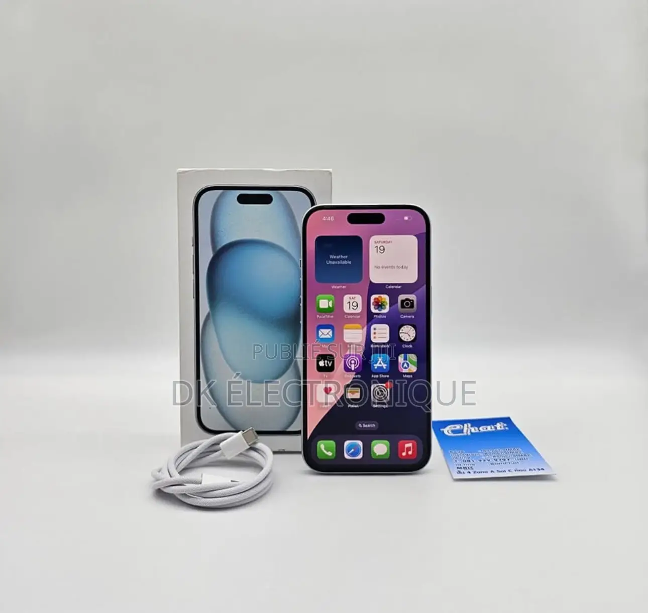 New Apple iPhone 15 128 GB Blanc