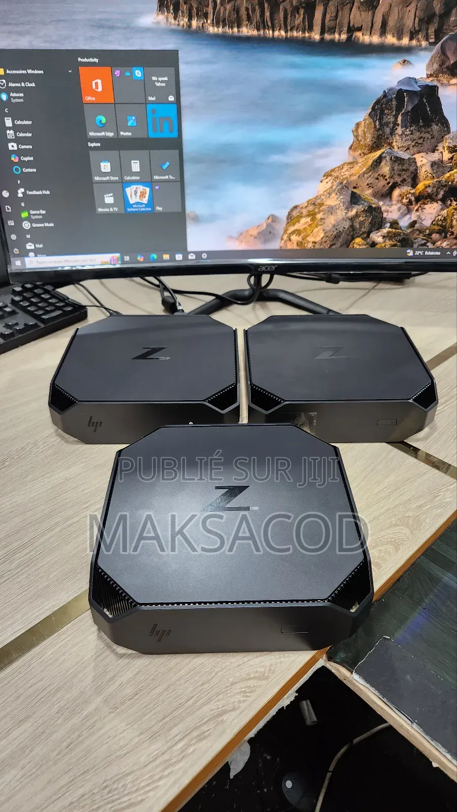 Ordinateur De Bureau HP Z2 G4 Mini 20GB Intel Core I7 SSD 256GB