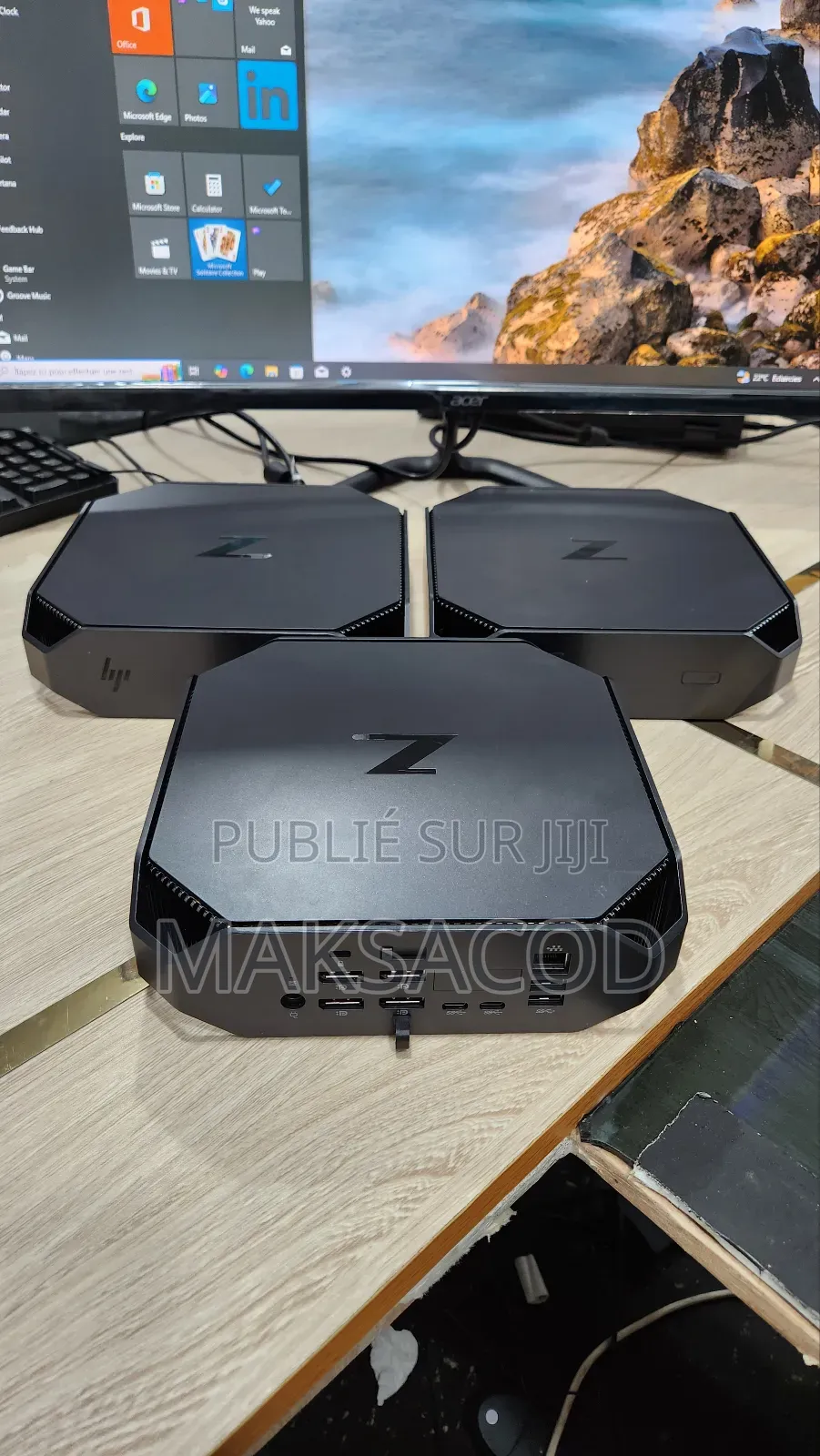 Ordinateur De Bureau HP Z2 G4 Mini 20GB Intel Core I7 SSD 256GB