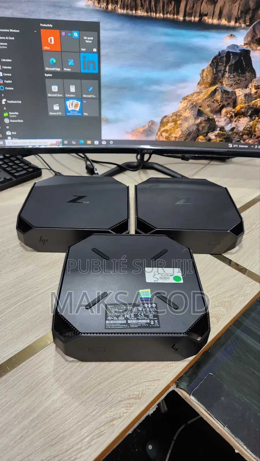 Ordinateur De Bureau HP Z2 G4 Mini 20GB Intel Core I7 SSD 256GB