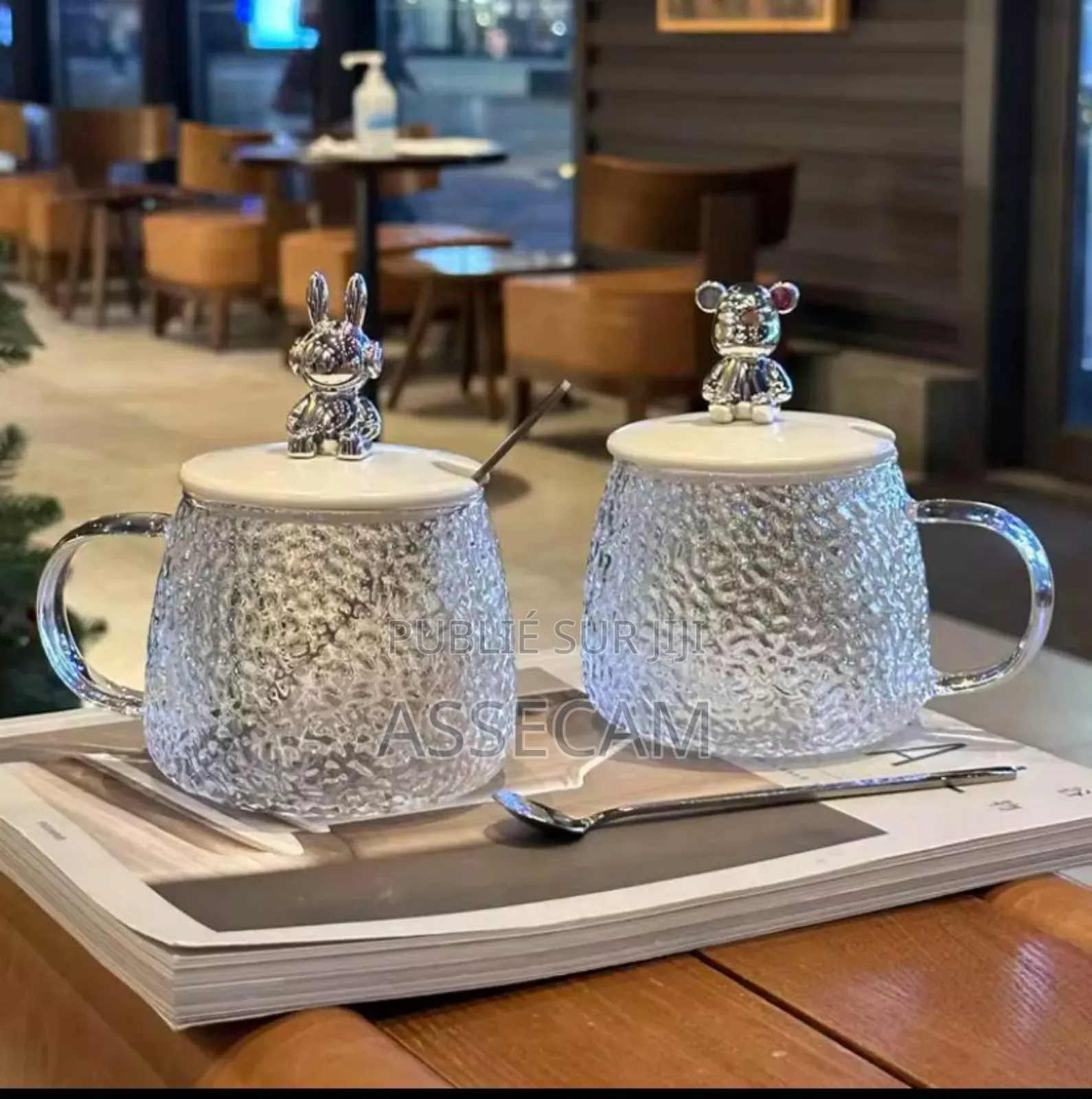 Tasse en Verre Martelé