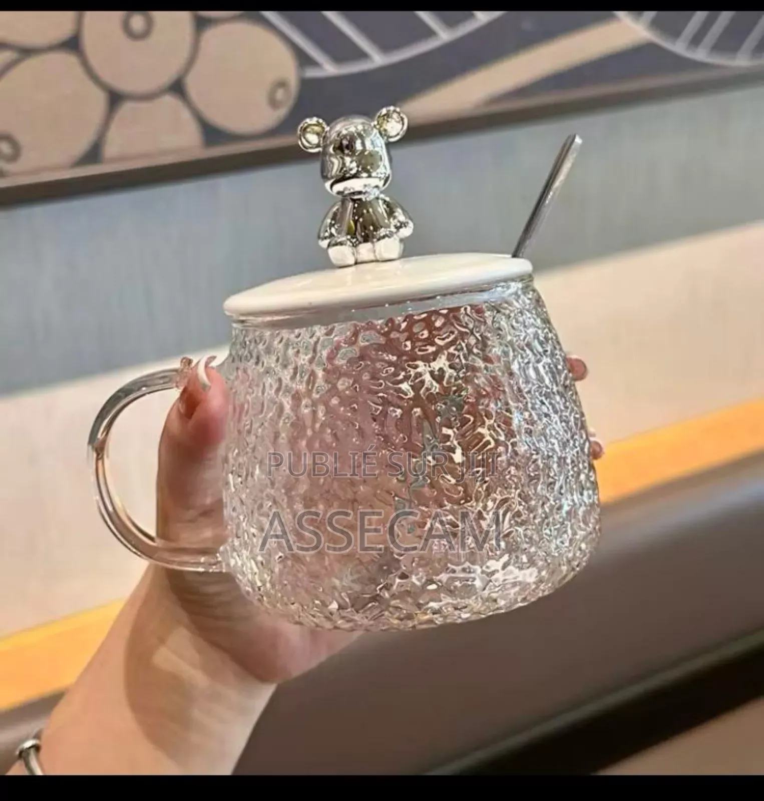 Tasse en Verre Martelé