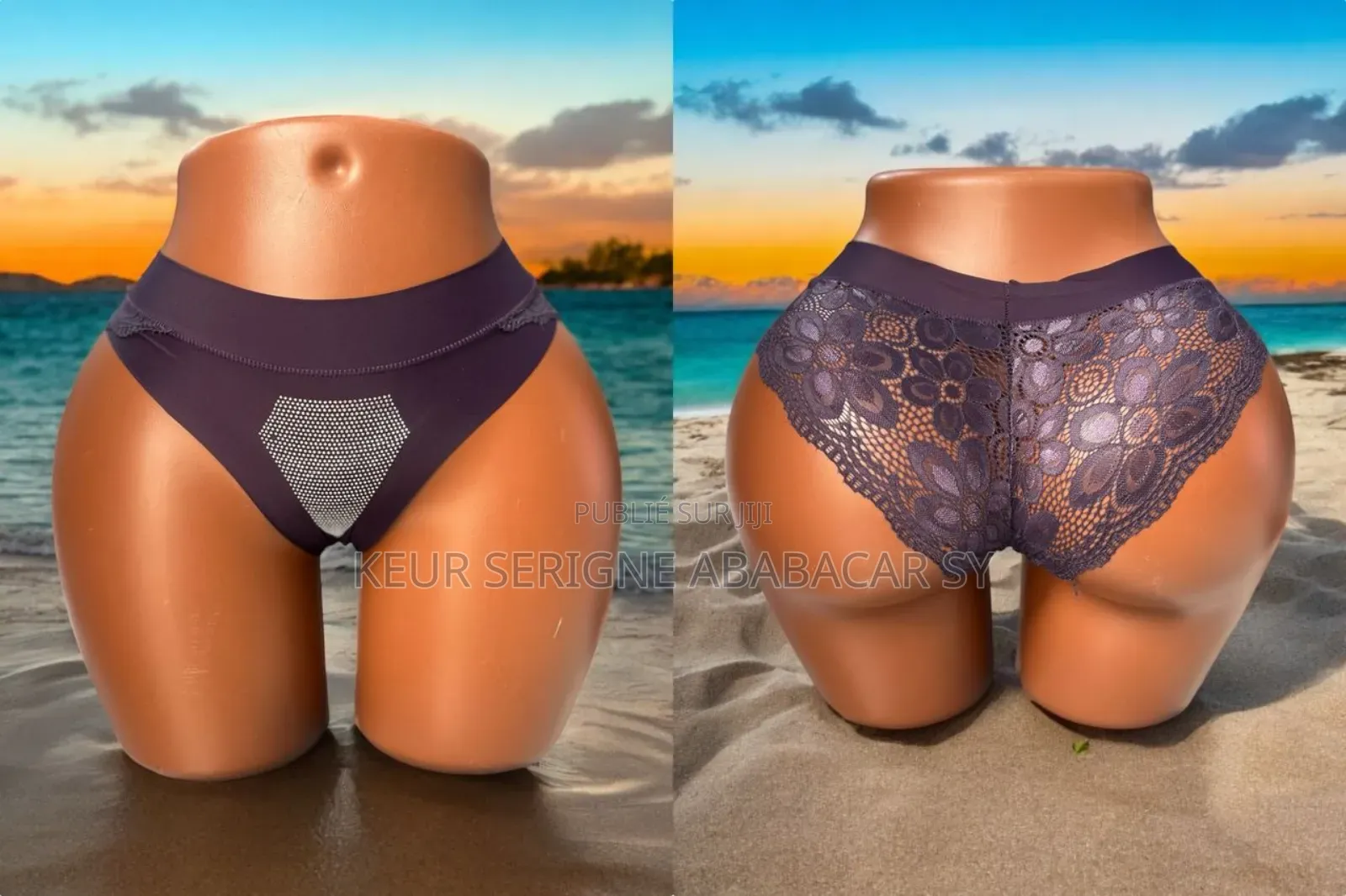 Slip Dentelle Lycra Très Sexy Avec Strage Devant