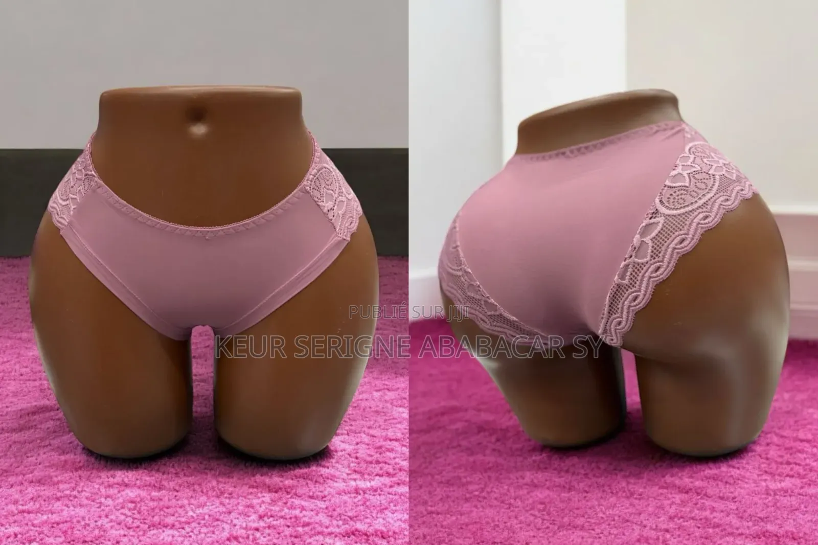 Slip Dentelle Coton Invisible Très Haut Qualité