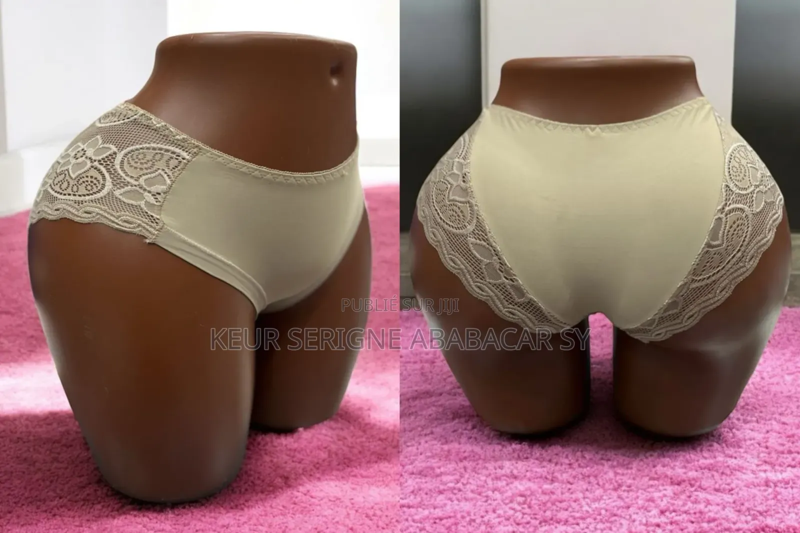 Slip Dentelle Coton Invisible Très Haut Qualité