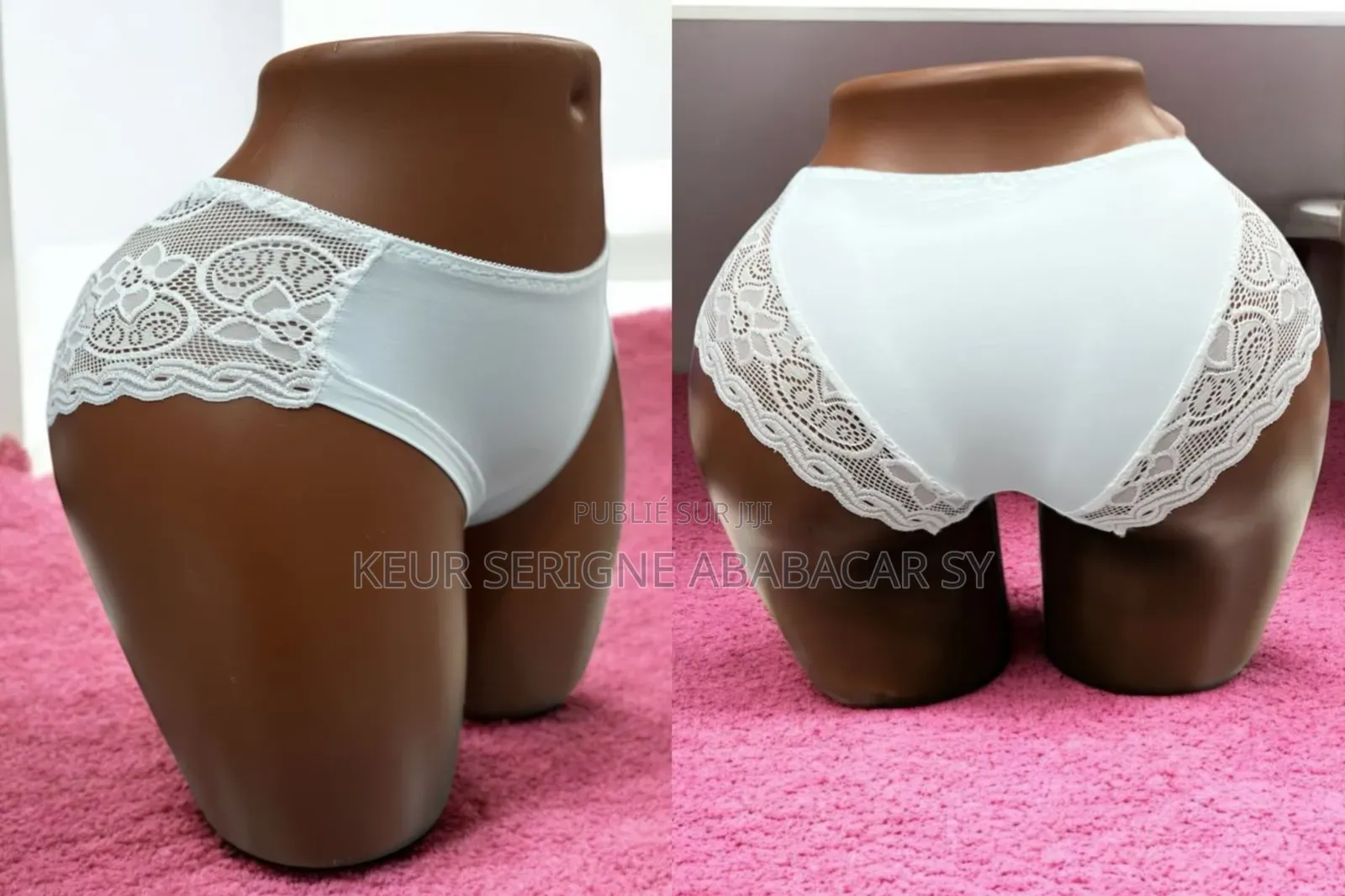 Slip Dentelle Coton Invisible Très Haut Qualité