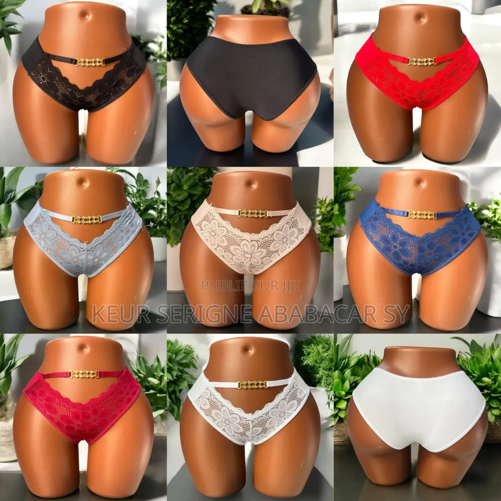 Slip Cton Dntelle Chaine Devant Sexy Classe Et Confortable