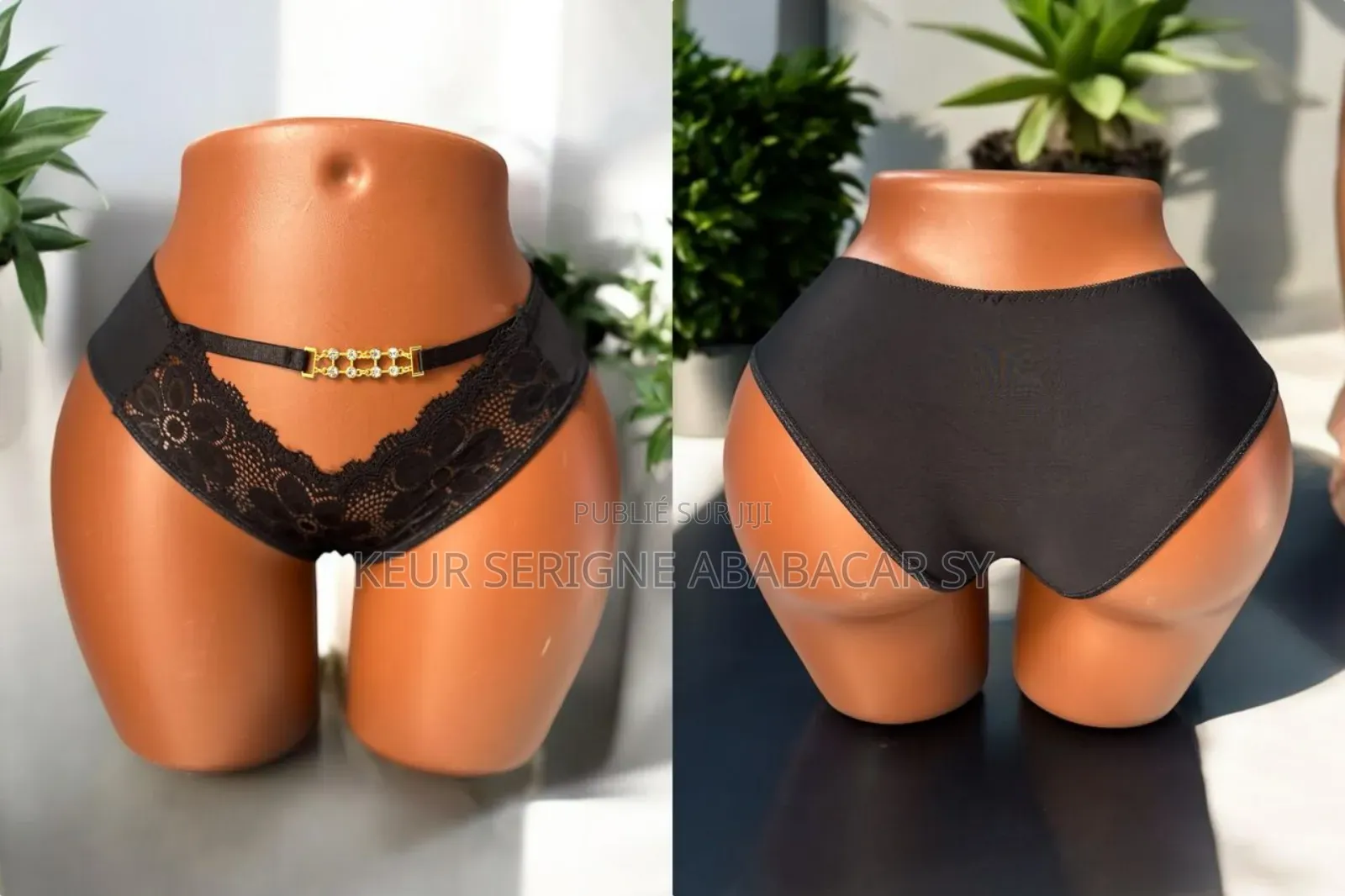 Slip Cton Dntelle Chaine Devant Sexy Classe Et Confortable