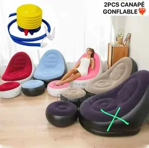 Photo - Canapé Gonflable Et Posse Pied