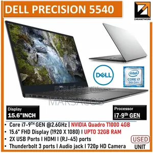 Photo - Ordinateur Portable Dell Precision 5540 32GB Intel Core I7 SSD 512GB
