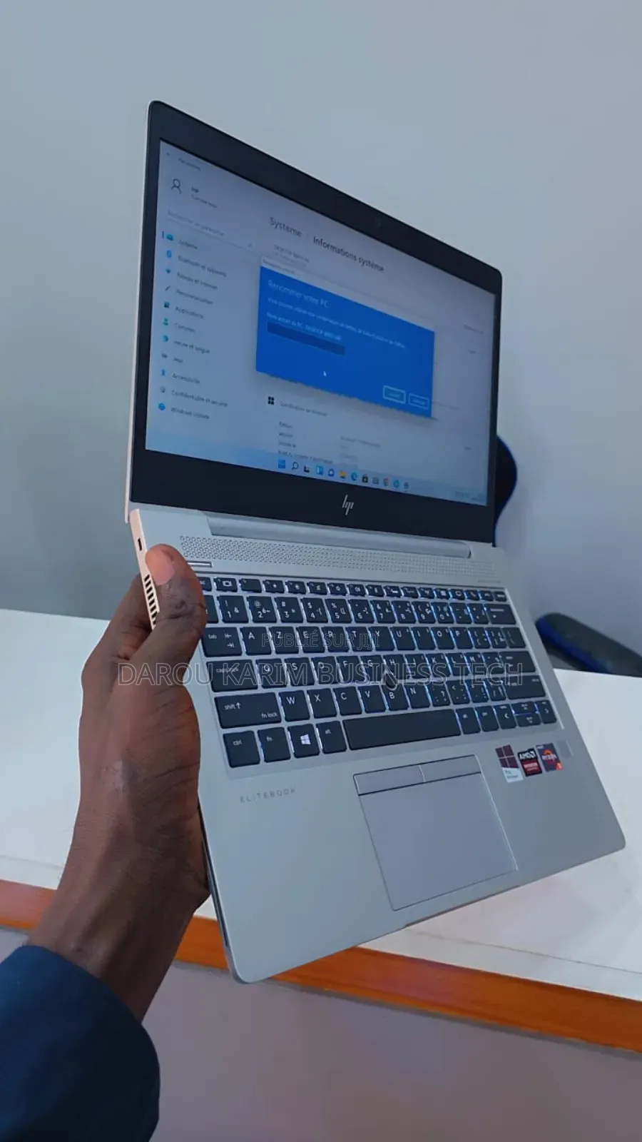 New Ordinateur Portable HP EliteBook 745 G6 16GB AMD Ryzen 7 SSD 512GB