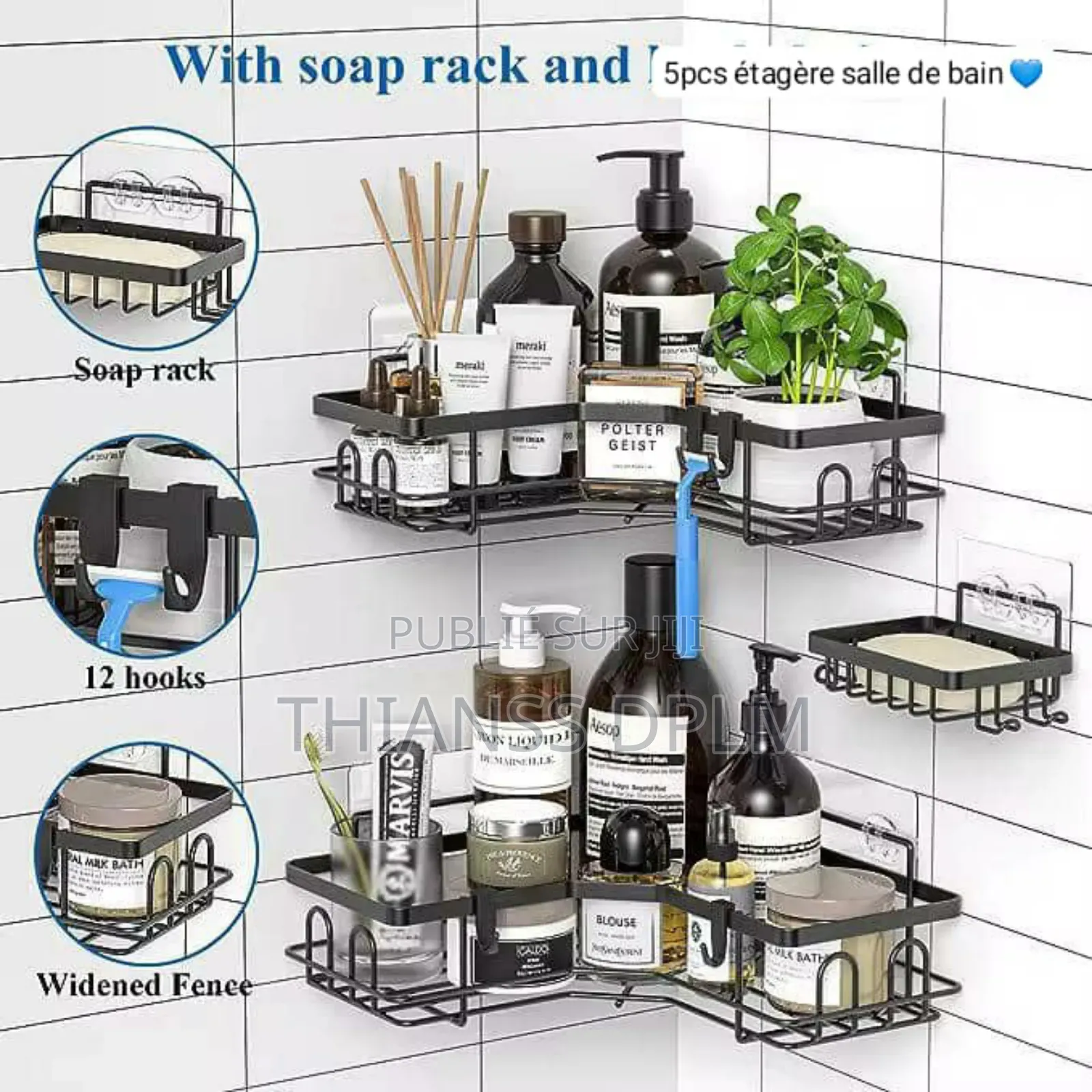 5 Piece Rangement Sale De Bain