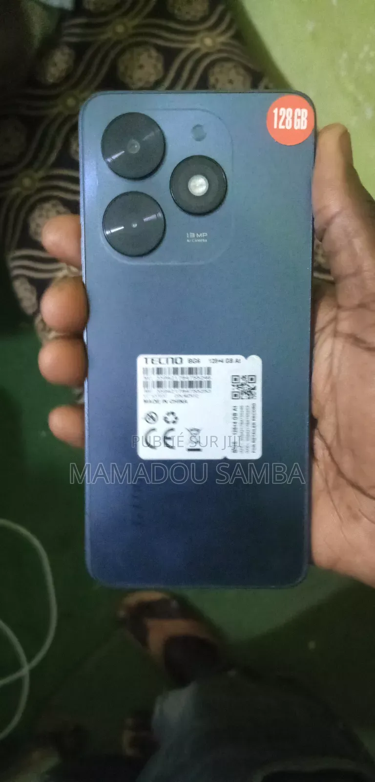 New Tecno Pop 8 128 GB Noir
