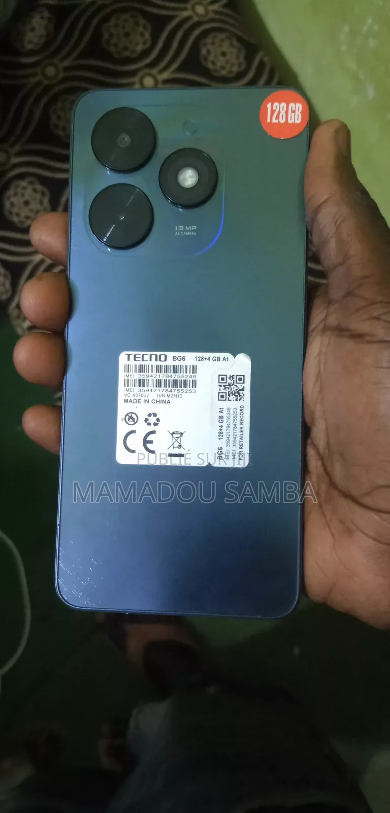 New Tecno Pop 8 128 GB Noir