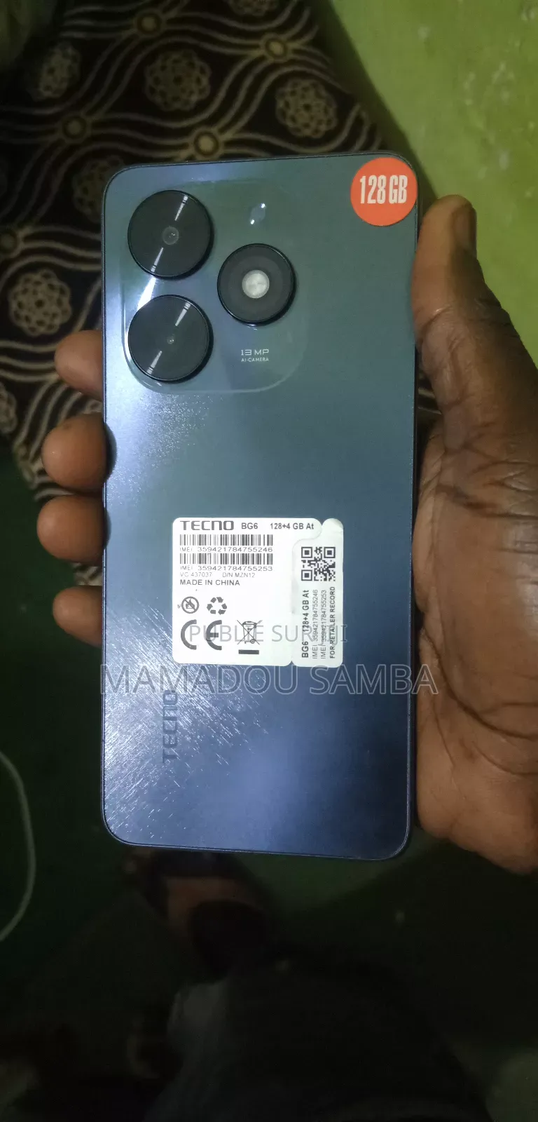 New Tecno Pop 8 128 GB Noir