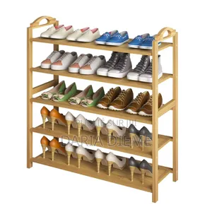 Range Chaussure en Bois 5 Niveaux