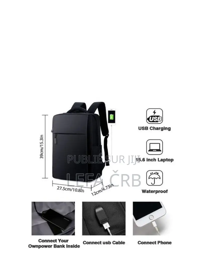 Sac À Dos Pour Ordinateur Portable Avec Un Port Chargeur