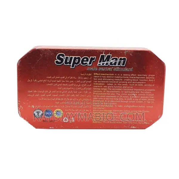 Super Man Stimulant Seexuel Masculin 10 Coomprimés