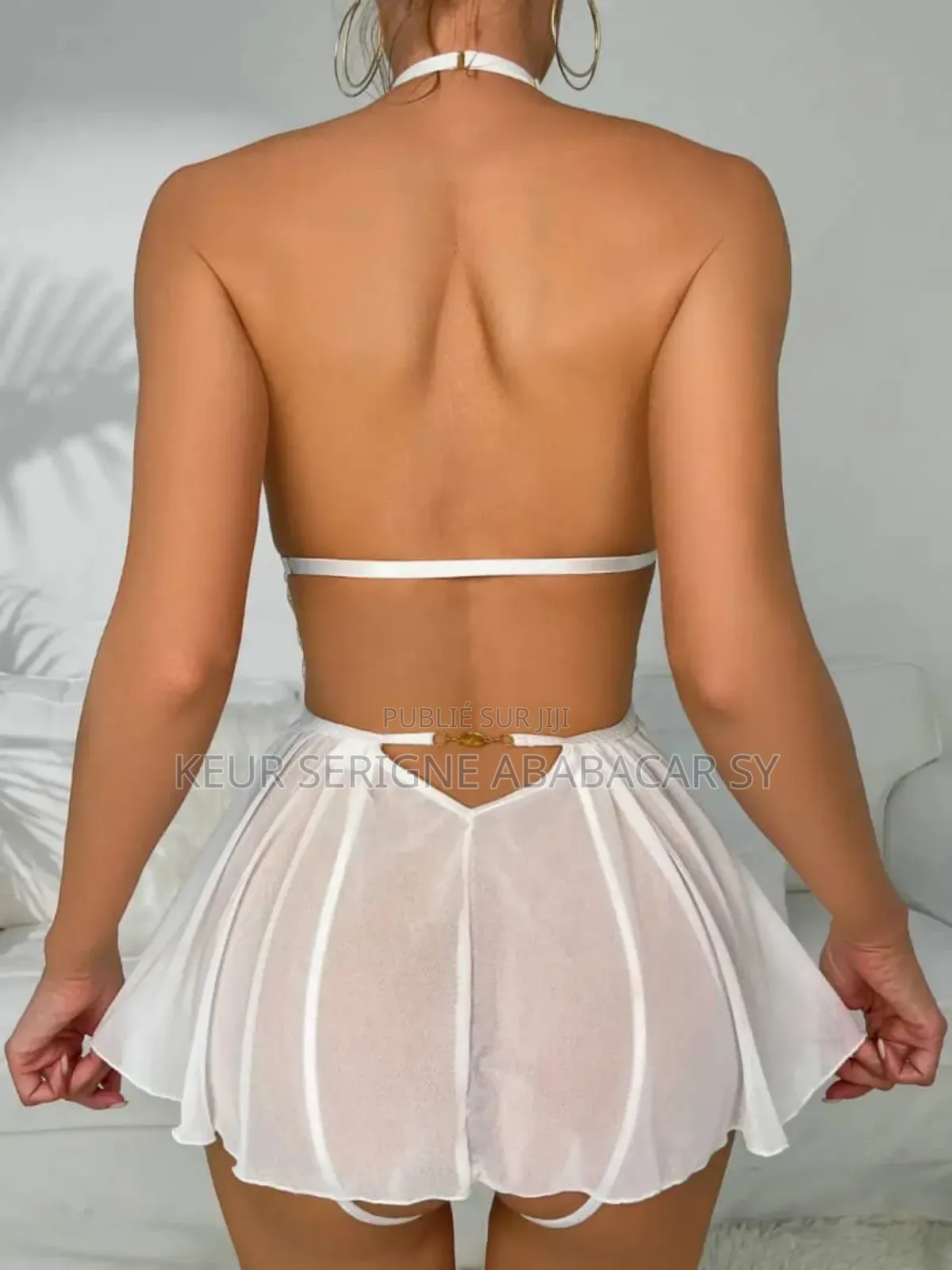 Combinaison en Dentelle Sexy Avec Fente en Bas