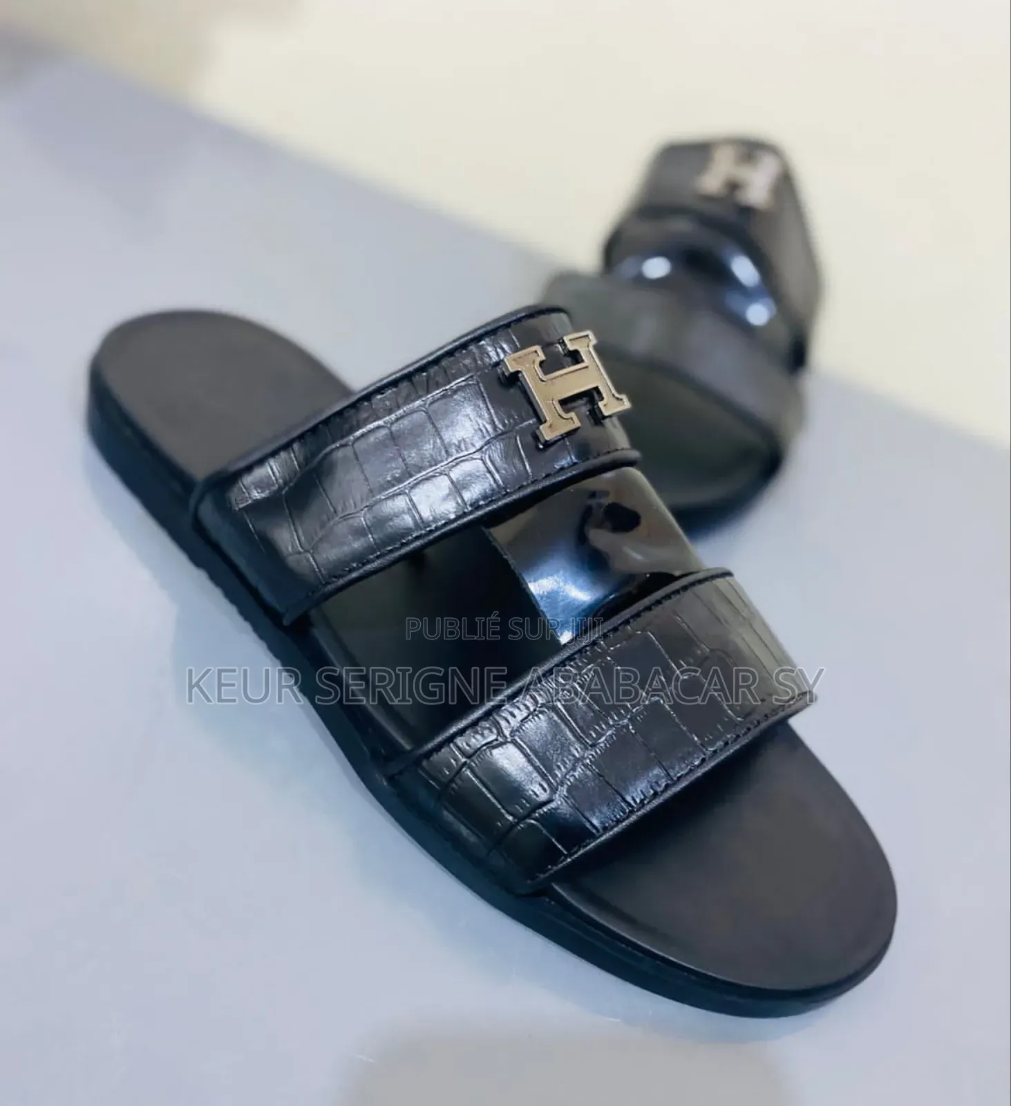 Sandales Hommes Semi-Équipée Cuir