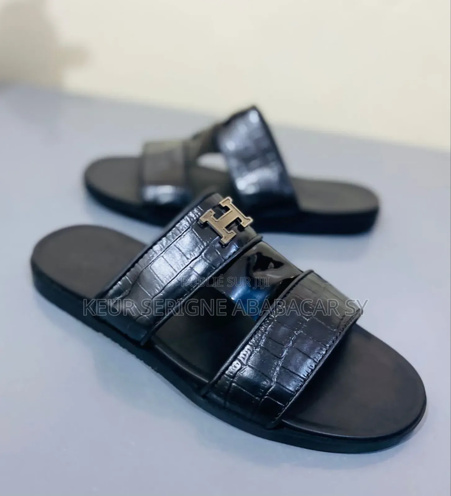 Sandales Hommes Semi-Équipée Cuir