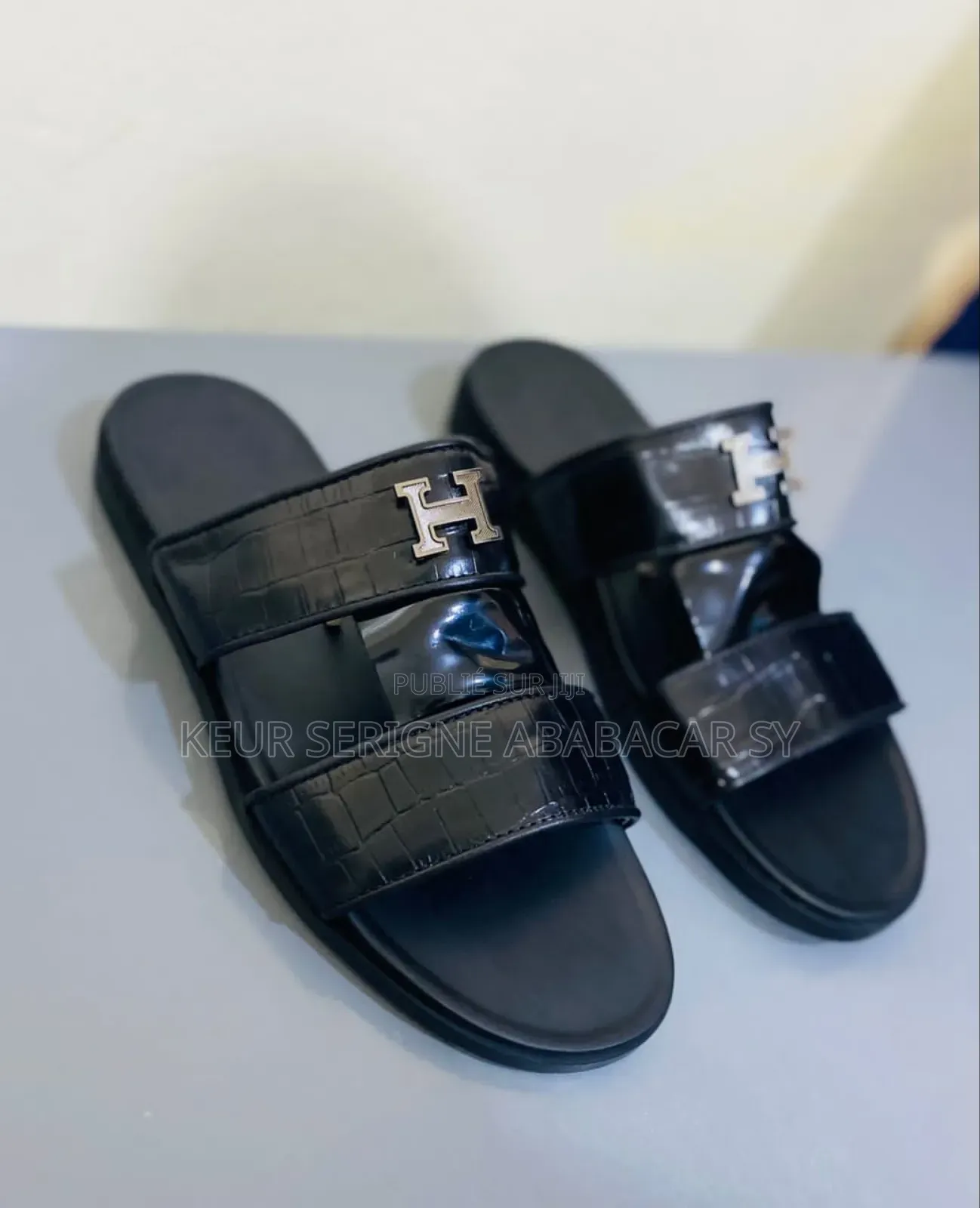 Sandales Hommes Semi-Équipée Cuir