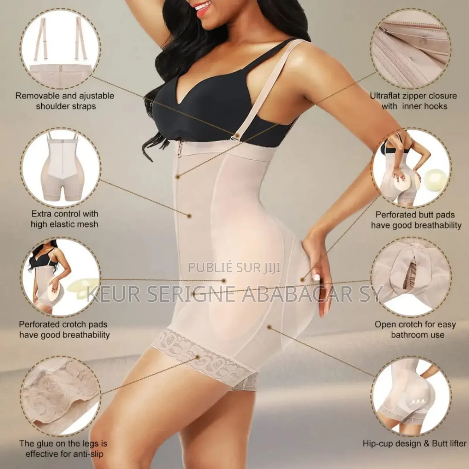 Combinaison Gaine Hanche Fesse (Bbl) 3 en 1 Nouveau Modèle