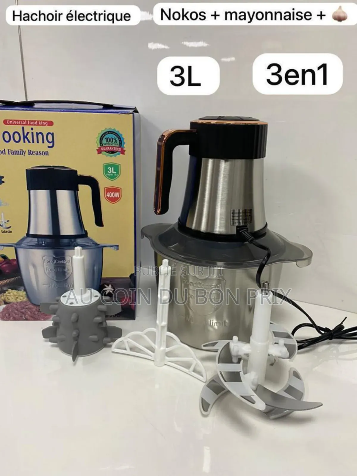 Hachoir Électrique 3 en 1 De 3l