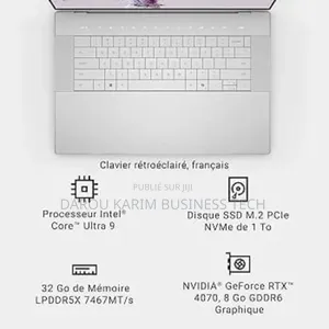 New Ordinateur Portable Dell XPS 16 9640 32GB Intel Core Ultra 9 SSD 1T