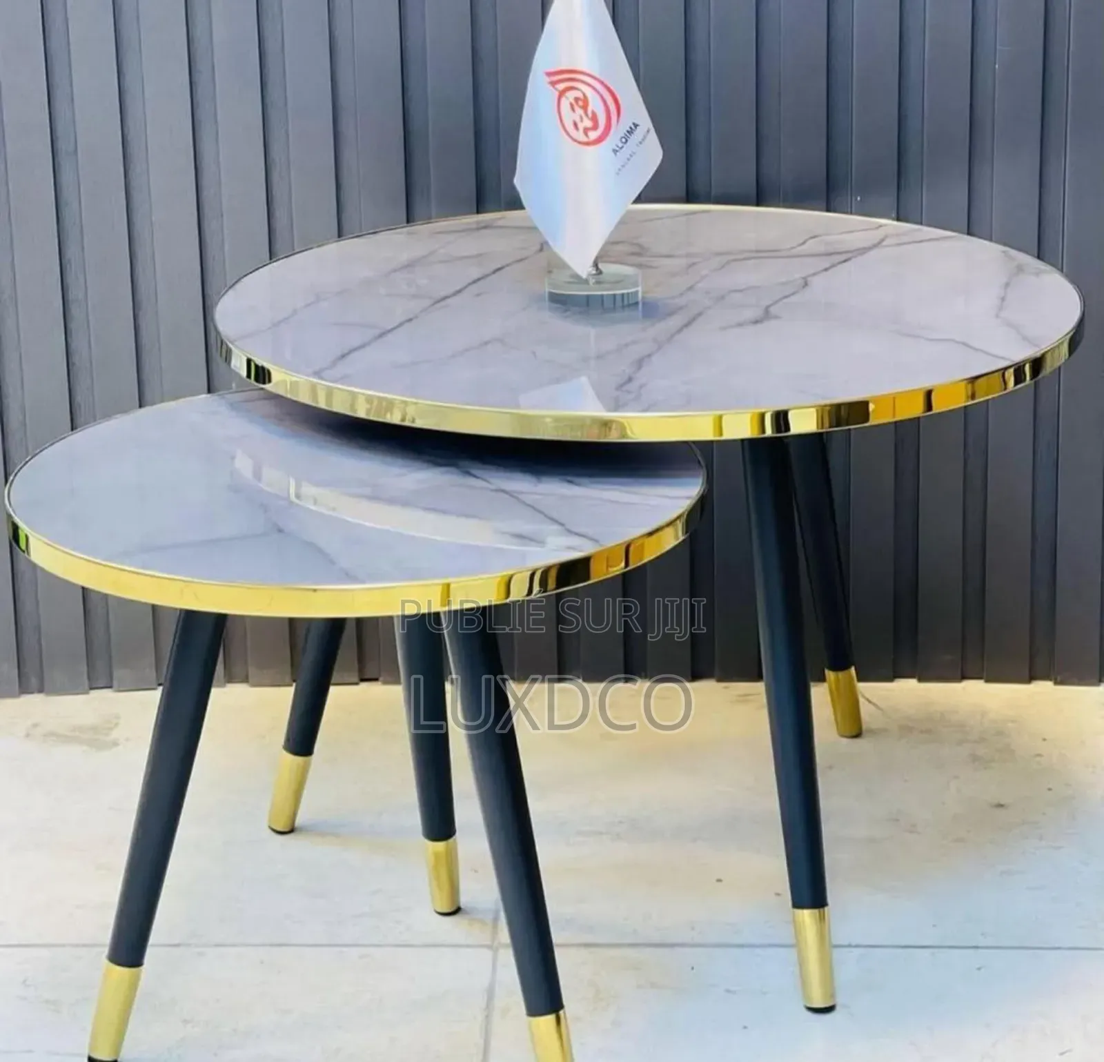 Table d'Appoint Ronde, Table Basse Moderne en Bois.